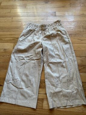 Express Beige Drawstring Lounge Pants